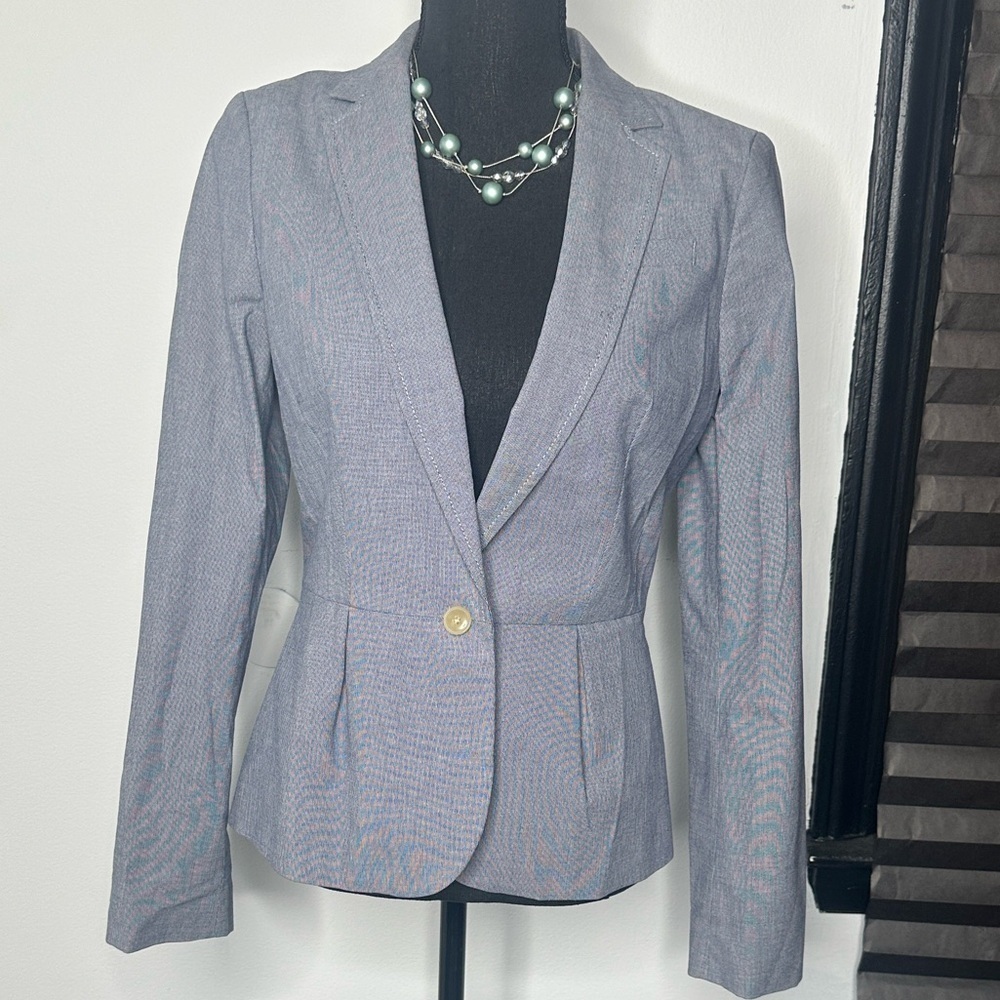 Banana Republic Women's Blue/Gray Blazer